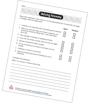 free honesty teaching resources teachers pay teachers