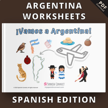 Preview of Vamos a Argentina Spanish Worksheets (Spanish Edition)