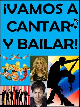Preview of Vamos a Cantar y Bailar - Spanish Song and Cloze Activities Packet (158 pages)