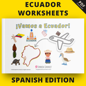 Preview of Vamos a Ecuador Spanish Worksheets (Spanish Edition)