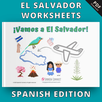 Preview of Vamos a El Salvador Spanish Worksheets (Spanish Edition)