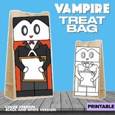 Vampire Brown Paper Bag Puppet/ Halloween Craft/ Trick or 