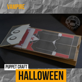 Vampire Paper Bag Craft- Halloween - Activity - Fun - Coloring