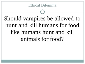 Preview of Vampires and Vegetarians: Introduction to Ethics