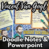 Van Gogh Doodle Notes and PowerPoint | Art History | High/