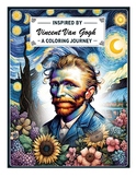 Preview of Van Gogh Inspired Digital Coloring Book -SEL for all ages