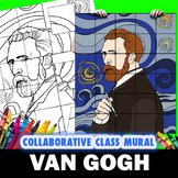 Van Gogh Perfect History Art Class Group Mural Coloring Pr