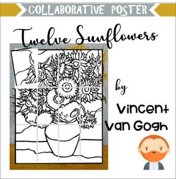 Preview of Van Gogh Sunflowers - collaborative poster, art project