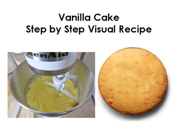 Preview of Vanilla Cake Step by Step Visual Recipe