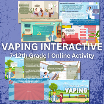 Preview of Vaping Interactive - Virtual - Health - High School - Middle School