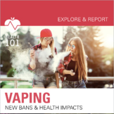Vaping QR Code Activities: Smoking, Laws, Juuls, E-Cigaret