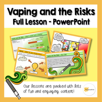 Preview of Vaping and the Risks | Full Lesson | PPT | Download and Go!