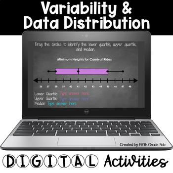 Preview of Variability and Data Distributions Digital Activities for Google Classroom