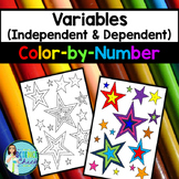 Variables Color-By-Number (Independent & Dependent)