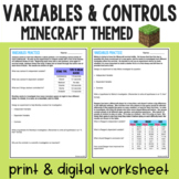 Variables & Controls Practice with Minecraft 