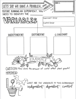 Preview of Variables - DINB Sketchnotes