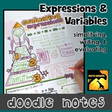 Variables & Expressions Doodle Notes