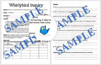 whirlybird experiment lab report