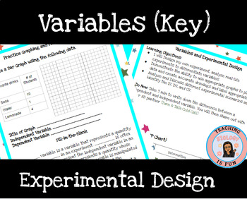 Preview of Variables Experimental Design Scientific Method Biology (KEY) Teacher Prep