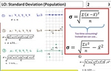 Variance and Standard Deviation including use of calculato