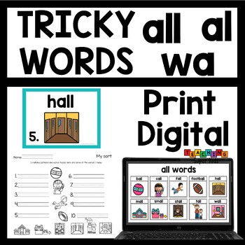 variant vowel patterns al all and wa by teaching superkids tpt