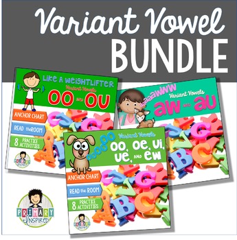 Preview of Variant Vowels: Activity Pack BUNDLE!