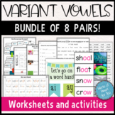 Variant Vowels: 8 pairs of Vowel Teams - Differentiated Wo