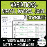 Variation: Direct, Inverse, Joint & Combined Lesson | Warm