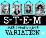 VARIATION - Direct, Inverse and Joint - focus on Women of STEM