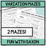 Variation (Direct, Inverse, Joint, Combined) Mazes