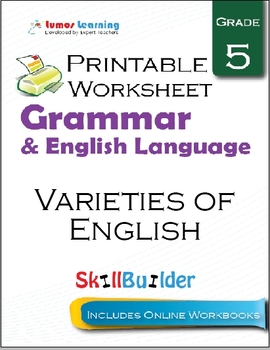 varieties of english printable worksheet grade 5 by lumos learning