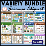 Variety of Realistic Science Clipart Bundle | Biology Phys