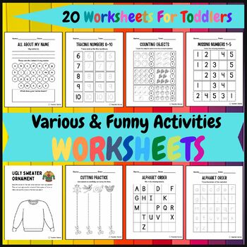 Preview of Various & Funny Activities Worksheets