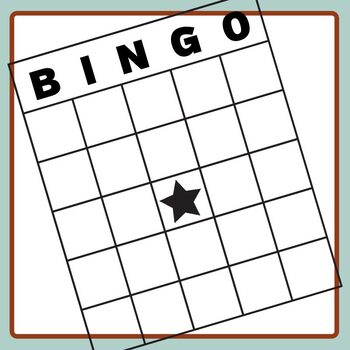 Various Size Bingo Templates - Game Clip Art Commercial Use by Hidesy's ...