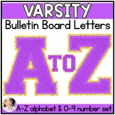 Varsity Bulletin Board Letters | Dark Purple