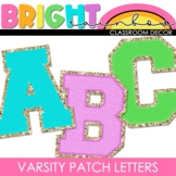 Varsity Patch Letters for Bulletin Boards - Bright Rainbow Decor