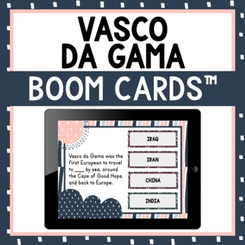 Preview of Vasco da Gama BOOM Cards™ - Digital Task Cards - Age of Exploration