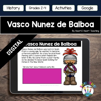 Preview of Vasco de Balboa Early European Explorers Digital Resources Unit Google Slides