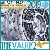 The Vault 2 [Bundle of ALL EASY PEASY Resources through 2019]