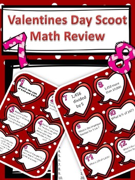 Preview of Valentines Day Math Scoot