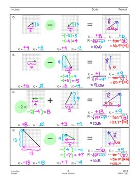 Vector Addition by I Heart Physics | Teachers Pay Teachers