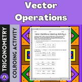Vector Operations Coloring Activity for Grades 10  11 12
