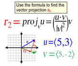 Vector Projection of u onto v - Intro + 4 Assignments for 