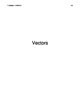 Preview of Vectors