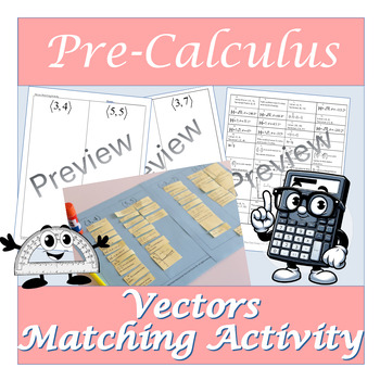 Preview of Vectors Matching Review Activity | Precalculus