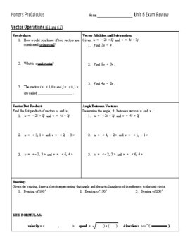 Preview of Vectors, Parametric and Polar Review (with solutions!)