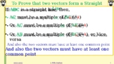 Vectors involving straight lines