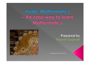 Preview of Vedic Mathematics - an easy way to learn mathematics