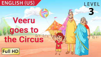 Preview of Veeru Goes to the Circus : Learn English (US) - Story for Children