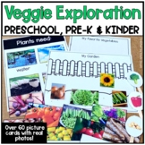 Vegetable Activities and Vocabulary Cards with Real Pictures